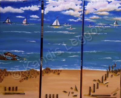 Oceans - Gone Sailing - Acrylics