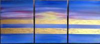 Crack Of Dawn - Mixed Medium Paintings - By Coco Original Artwork, Impressionist Painting Artist