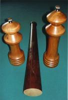 Bedposts To Salt And Peppermills - Wood Woodwork - By Larry Kingsley, Lathe Turned Woodwork Artist