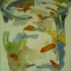 Still Life With Goldfish - Watercolor Paintings - By Michael Tracy, Impressionism Painting Artist
