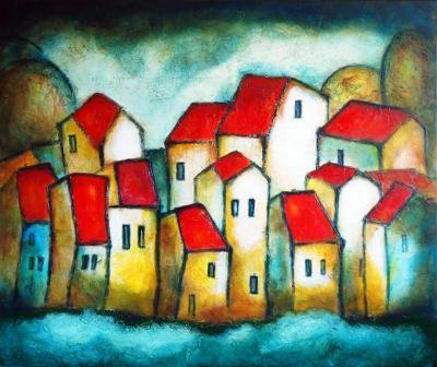 Houses - Anticipation - Acrylic