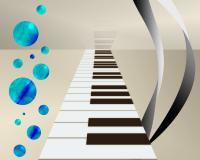 Music -- 50S Rock - Digital Illustration Digital - By Alexis Hejna, Abstract Design Digital Artist