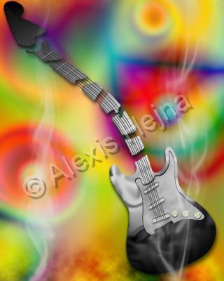 Music As Abstract Thought - Music -- 60S Rock - Digital Illustration