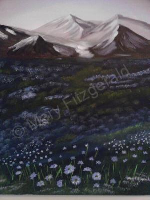 Landscapes - Wildflowers In The Valley - Acrylic