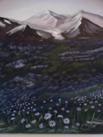 Wildflowers In The Valley - Acrylic Paintings - By Mary Fitzgerald, Acrylic Painting Artist