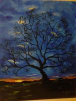 Landscapes - The Old Oak Tree - Acrylic