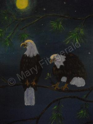 Animals Birds - Above The Clouds - Acrylic