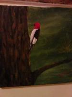 Woody - Acrylic Paintings - By Mary Fitzgerald, Acrylic Painting Artist