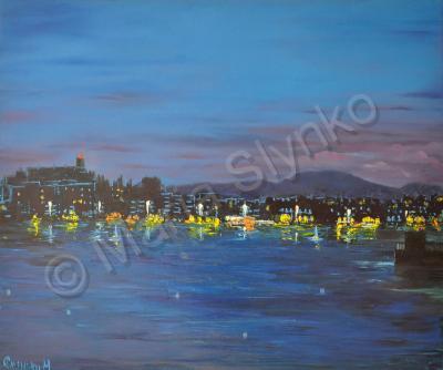 Inspiration - The Night Town - Oil On Canvas