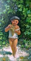 Young Gardner - Oil On Canvas Paintings - By Dilorom Abdullaeva, Other Painting Artist