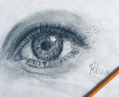 Skeches - Realistic Eye - Pencil And Paper