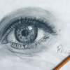 Realistic Eye - Pencil And Paper Drawings - By Rhea Ghosal, Pencil Sketch Drawing Artist