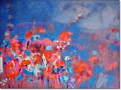 Anna Zygmunt Art - Evening Meadow June 2013 Oil Canvas - Oil On Canvas