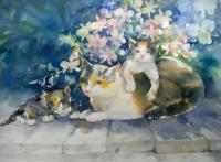 Animal - The Happy Family - Watercolor