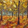 Pre-Painting Autumn Park 214 Oil On Canvas 24X70Cm 2010 - Oil On Canvas Paintings - By Valery Rybakow, Oil Painting Art Painting Artist