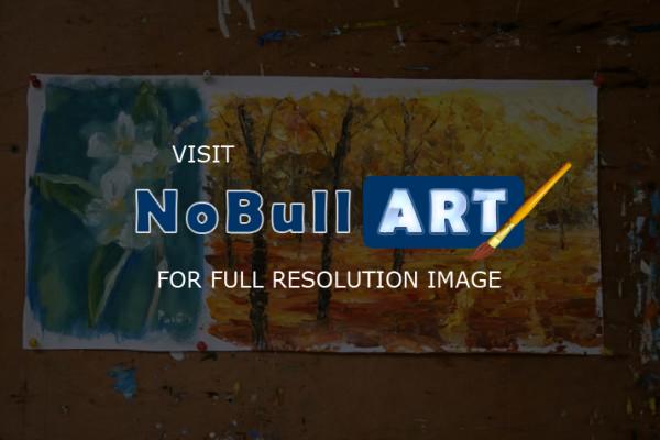 Wwwrybakowcom - Plenair-Painting Autumn Park 215 Oil On Canvas 25X38Cm 20 - Oil On Canvas