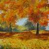 New Painting Autumn Day 218 Oil On Canvas - Oil On Canvas Paintings - By Valery Rybakow, Oil Painting Art Painting Artist