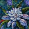 Flower Oil Painting Glade Mysterious Flowers 2 - Oil On Canvas Paintings - By Valery Rybakow, Impasto Impressionism Painting Artist