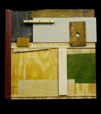 Assemblage - No Point In Asking - Recycled Wood Metal Paint