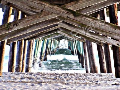 The Beach - Pier Waves - Digital