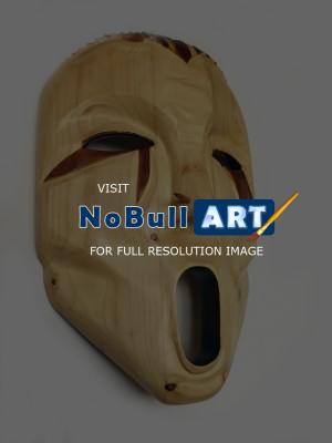 Visions - Wooden Mask-War Gry - Wooden Sculptures