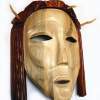 Wooden Mask-Innocence--396-336 - Wooden Sculptures Sculptures - By Vladislav Noxoff, Pop Art Sculpture Artist