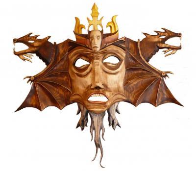 Kings - Wooden Mask-King - Wooden Sculptures