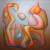 Moments Of Understanding 1 - Oil On Coated Hardboard Paintings - By Orest Dubay, Abstract Painting Artist