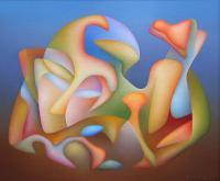 Touch Of Illusion 3 - Oil On Coated Hardboard Paintings - By Orest Dubay, Abstract Painting Artist