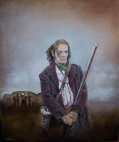 Americana - Billy Bob Thornton In The Alamo - Oil On Canvas Board