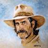 Sam Elliott - Oil On Canvas Board Paintings - By Edward Martin, Portrait Painting Artist
