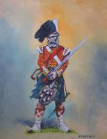 Scotland - Wha Daur Meddle Wi Me - Oil On Canvas Board