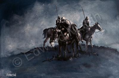 Scotland - Reivers Moon - Oil On Canvas Board