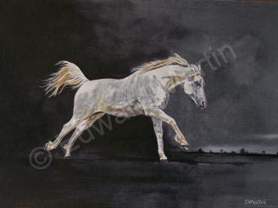 Animals - Escape The Dark - Oil On Canvas Board