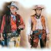 All My Heroes Were Cowboys - Oil On Canvas Board Paintings - By Edward Martin, Portrait Painting Artist