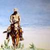 Horseman Pass By - Oil On Hardboard Paintings - By Edward Martin, Portrait Painting Artist