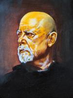 Self Portrait - Oil On Hardboard Paintings - By Edward Martin, Portrait Painting Artist