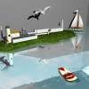 Dolphin Delight - Carrara 3D Digital - By Sarah Stanwood, Abstract Digital Artist