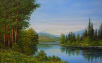 Landscape - The Carpathian Mountains - Oil On Canvas