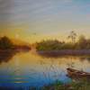 Morning At The Pond - Oil On Canvas Paintings - By Sergiy Sokirskiy, Realism Painting Artist