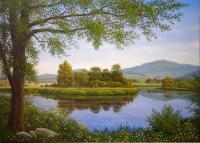 Landscape - Breathing Of Summer - Oil On Canvas
