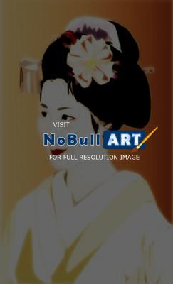 Fragments - Geisha In Autumn - Printed On High Gsm Paper