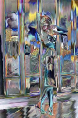 Digital Paint - Dancing With Myself - Print On Canvas