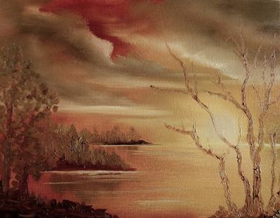 Landscapes - Autumn Afternoom - Oil