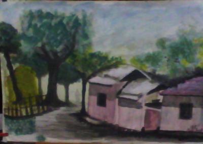 2011 - Village Sceen - Acrylic