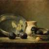 Stillife With Plums - Oilcanvas Paintings - By Yury Kushevsky, Classical Realizm Painting Artist