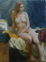 Painting - Etude Of Nu - Oil On Canvas