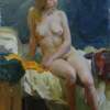 Etude Of Nu - Oil On Canvas Paintings - By Yury Kushevsky, Classical Realizm Painting Artist