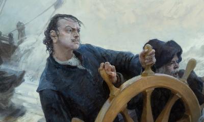 Painting - The Great Steering - Oil On Canvas