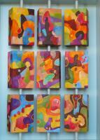 Multi Image Carousel Light Marine - Oil On Ply-Wood Paintings - By Martin Koetsier, Abstract Painting Artist